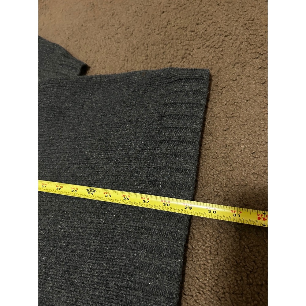 Eddie Bauer Mens XL Tall Gray Fair Isle Cotton Lambswool Knit Sweater Japan - Picture 6 of 8